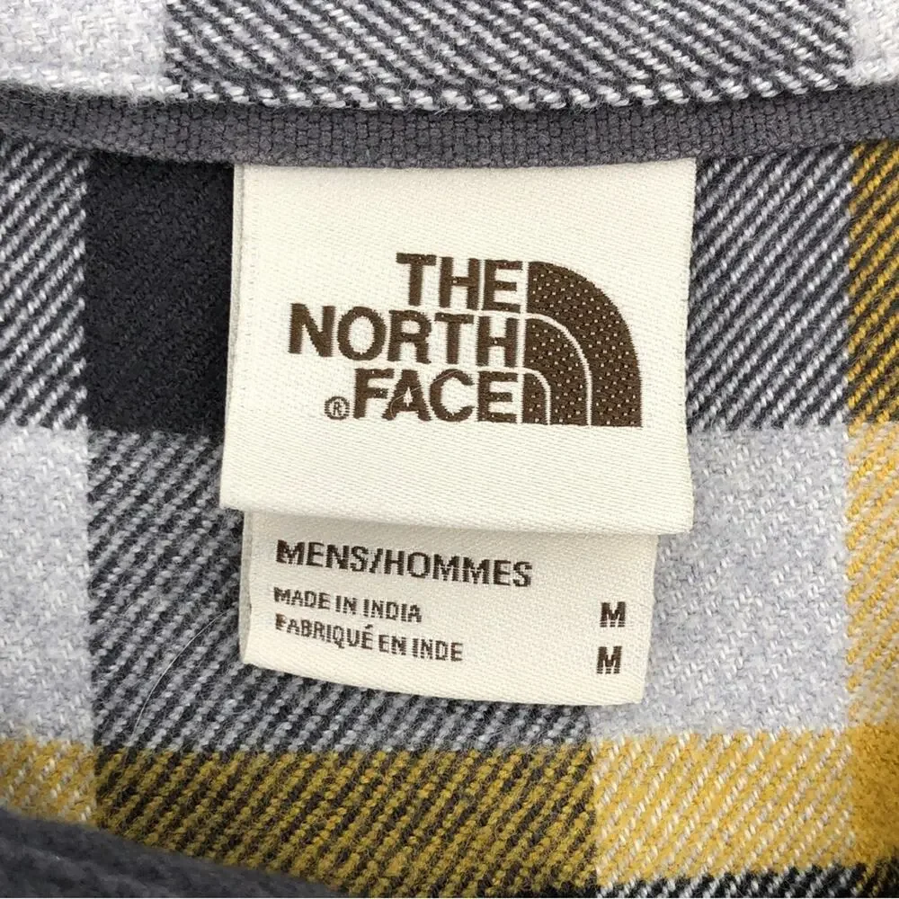 The North Face plaid flannel button up shirt